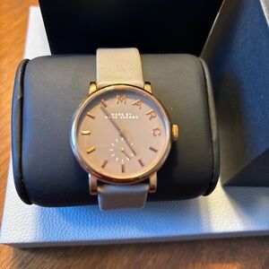 Marc Jacobs Rose Gold with Grey Leather band Women's Watch